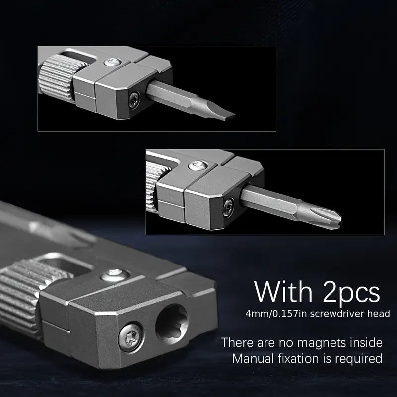 Multi-function screwdriver - Titanium alloy EDC pocket tool